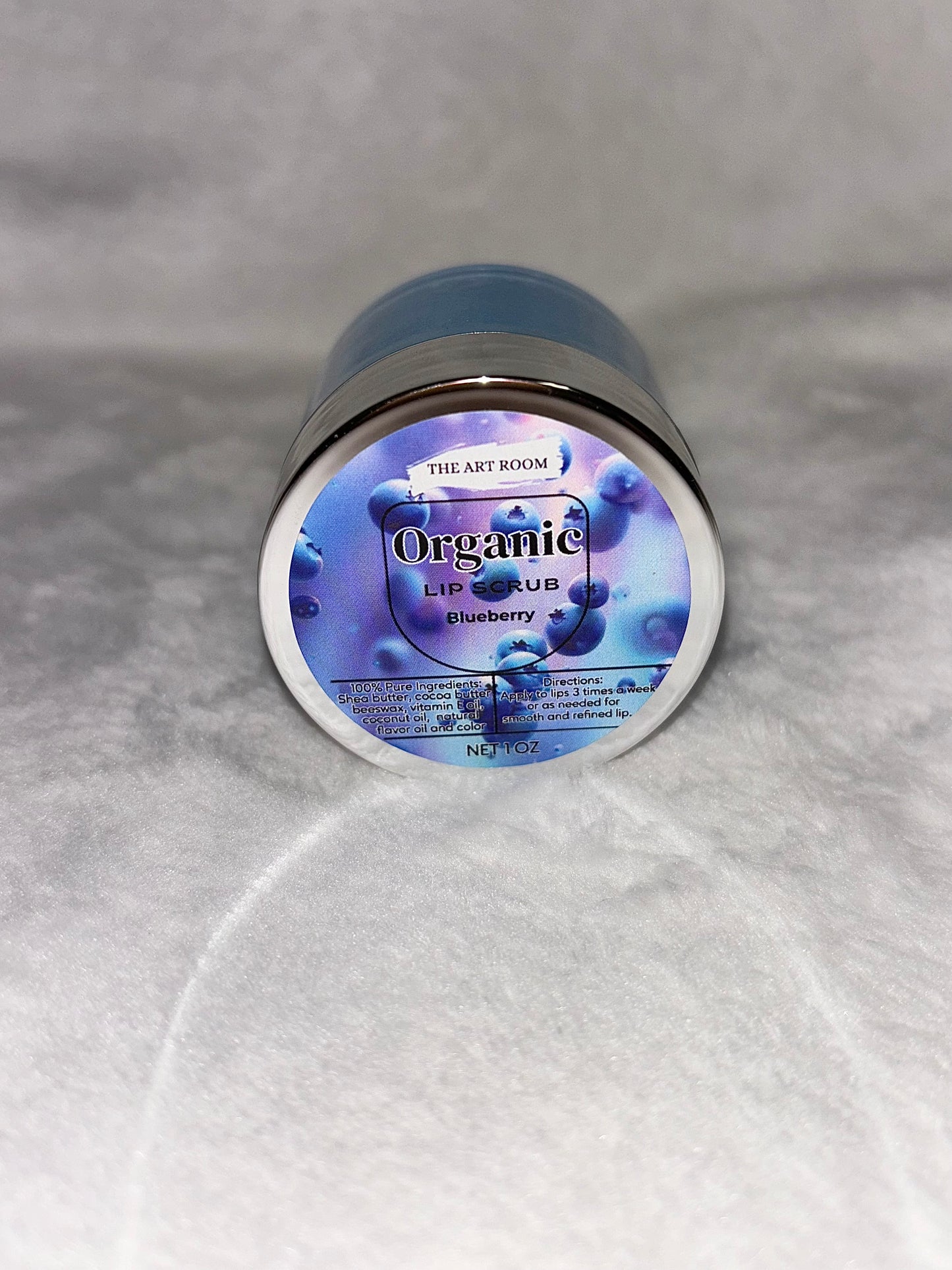 Blueberry lip scrub